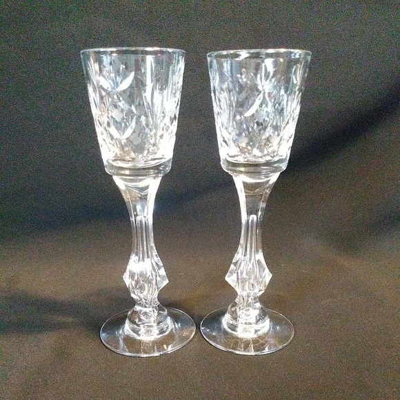 2 Tiffin Franciscan Air Bubble Stem Glasses. - Picture 5 of 12